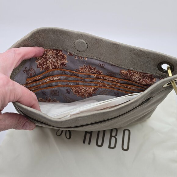 NWT HOBO Every GO Crossbody Bag Granite Gold - Picture 6 of 8